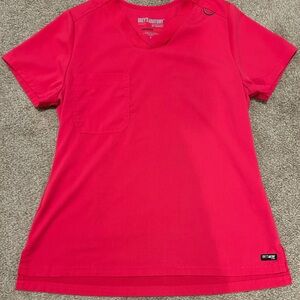Grey's Anatomy Red/Pink Scrubs Size S